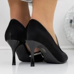 Pantofi Stiletto 3XKK61 Negru » meishop.life
