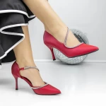 Pantofi Stiletto 3XKK61 Rosu » meishop.life