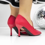 Pantofi Stiletto 3XKK61 Rosu » meishop.life