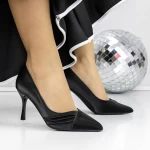 Pantofi cu Toc subtire 3XKK100 Negru » meishop.life