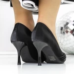 Pantofi cu Toc subtire 3XKK100 Negru » meishop.life