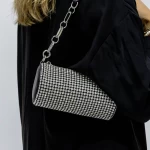 Geanta Dama 23016 Negru-Argintiu » meishop.life