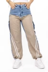 Pantaloni Dama 1938 Bej-Albastru Kikiriki