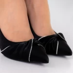Pantofi cu Toc subtire 3DC32 Negru » meishop.life