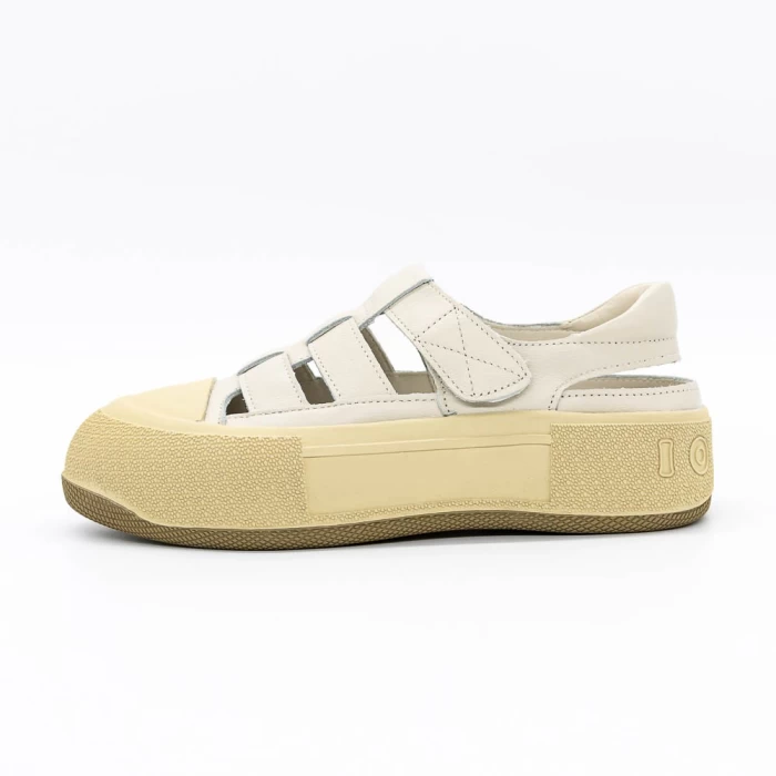 Pantofi Casual Dama 3905 Crem » meishop.life