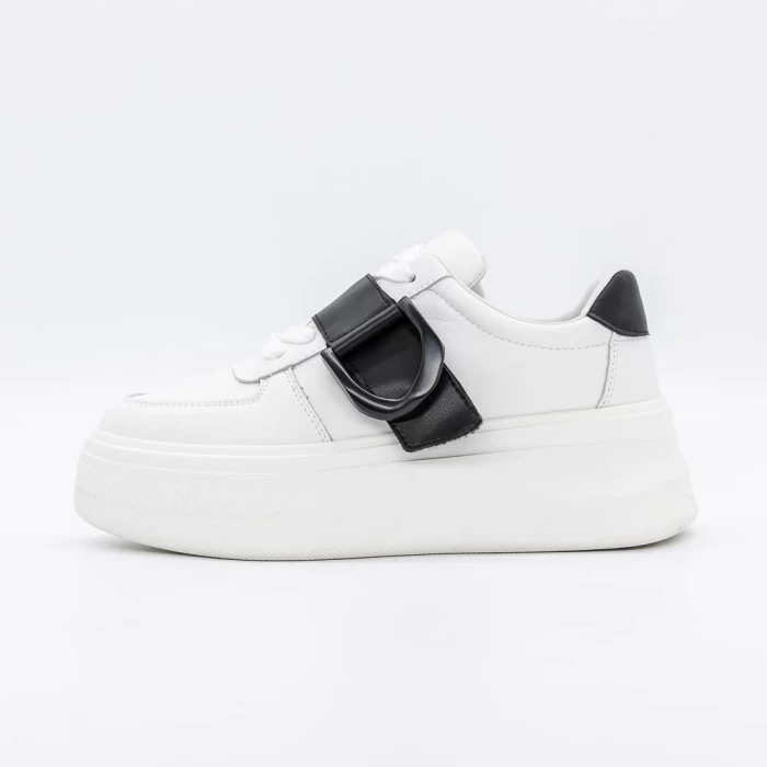 Pantofi Sport Dama E23070 Alb-Negru » meishop.life