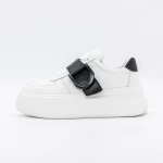 Pantofi Sport Dama E23070 Alb-Negru » meishop.life