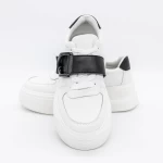 Pantofi Sport Dama E23070 Alb-Negru » meishop.life