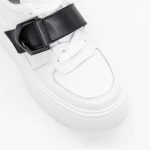 Pantofi Sport Dama E23070 Alb-Negru » meishop.life