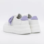 Pantofi Sport Dama E23070 Alb-Mov » meishop.life
