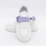 Pantofi Sport Dama E23070 Alb-Mov » meishop.life