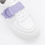 Pantofi Sport Dama E23070 Alb-Mov » meishop.life