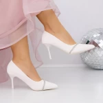 Pantofi cu Toc subtire 3XKK65 Bej » meishop.life