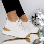 Pantofi Sport Dama cu Platforma 3SJN29 Bej » meishop.life