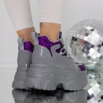 Pantofi Sport Dama cu Platforma 3SJN33 Mov » meishop.life