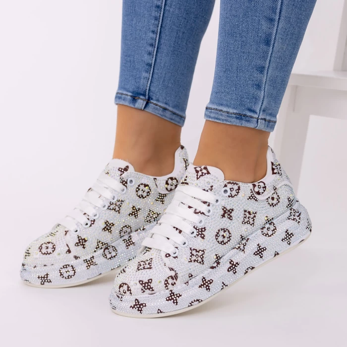 Pantofi Sport Dama 3JF26 Alb » meishop.life