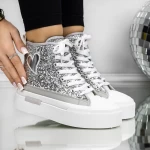 Ghete Dama 3B29 Argintiu » meishop.life
