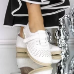 Pantofi Casual Dama H10-2 Alb » meishop.life