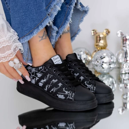 Pantofi Sport Dama  SS-1853 Negru » meishop.life