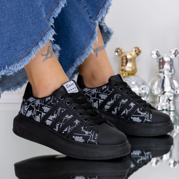 Pantofi Sport Dama  SS-1853 Negru » meishop.life