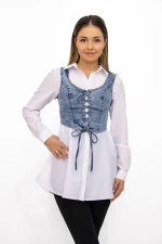 Camasa Dama 24004 Alb Kikiriki