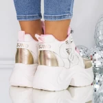 Pantofi Casual Dama 3SJN25 Bej » meishop.life