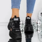Pantofi Casual Dama 3SJN37 Negru » meishop.life