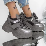 Pantofi Sport dama cu Platforma 3SJN55 Gri » meishop.life