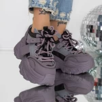 Pantofi Sport dama cu Platforma 3SJN55 Mov » meishop.life