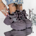Pantofi Sport dama cu Platforma 3SJN55 Mov » meishop.life