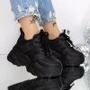 Pantofi Sport dama cu Platforma 3SJN58 Negru | Mei