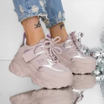 Pantofi Sport dama cu Platforma 3SJN58 Mov » meishop.life