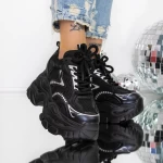 Pantofi Sport dama cu Platforma 3SJN60 Negru » meishop.life
