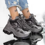 Pantofi Sport dama cu Platforma 3SJN60 Gri » meishop.life