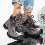 Pantofi Sport dama cu Platforma 3SJN60 Gri » meishop.life