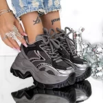 Pantofi Sport dama cu Platforma 3SJN60 Gri » meishop.life