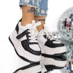 Pantofi Sport dama cu Platforma 3SJN63 Negru » meishop.life