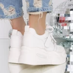 Pantofi Sport dama cu Platforma 3SJN63 Bej » meishop.life