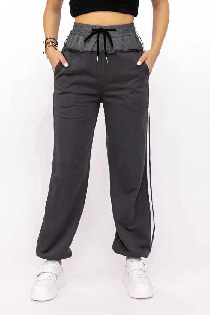 Pantaloni Dama W15642 Gri » meishop.life
