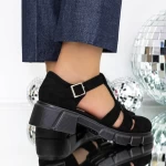 Pantofi Casual Dama 3H13 Negru » meishop.life