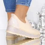 Pantofi Sport Dama 3KMD18 Bej » meishop.life