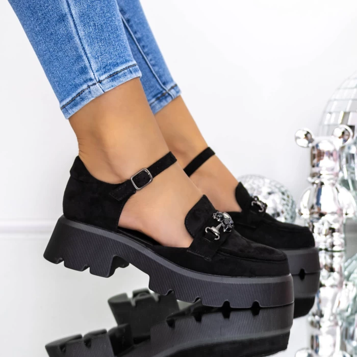 Pantofi Casual Dama 3KMD19 Negru » meishop.life