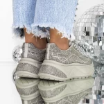 Sneakers Dama 3XJ121 Bej » meishop.life