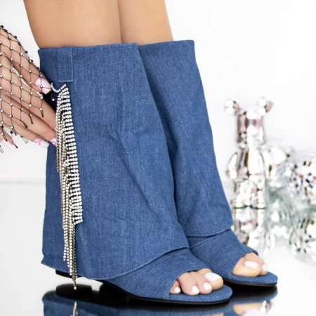 Ghete Dama de Vara 3JF23 Albastru inchis » meishop.life