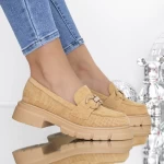Pantofi Casual Dama 3WT12 Bej » meishop.life