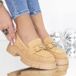Pantofi Casual Dama 3WT12 Bej » meishop.life