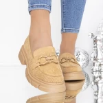 Pantofi Casual Dama 3WT12 Bej » meishop.life