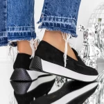 Pantofi Casual Dama 3LE56 Negru » meishop.life