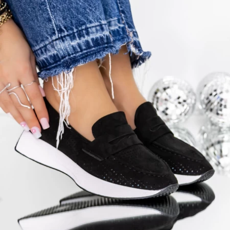 Pantofi Casual Dama 3LE56 Negru » meishop.life