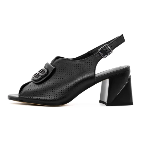 Sandale Dama cu Toc gros K377-1B Negru » meishop.life